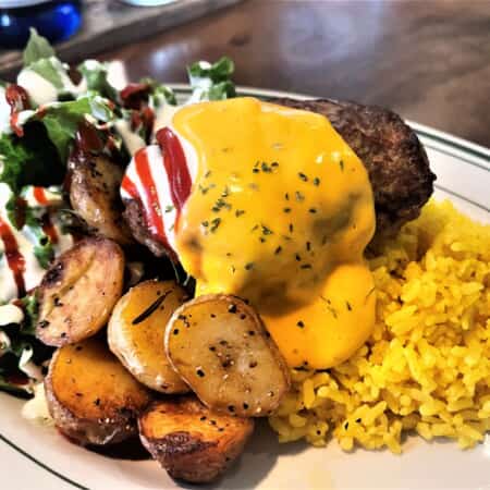 【NEW!!】チーズハンバーグオーバーライスCheeseHamburgOverRice｜世田谷でテイクアウト・デリバリーならALOHABABY & SETAGAYA kodo’s