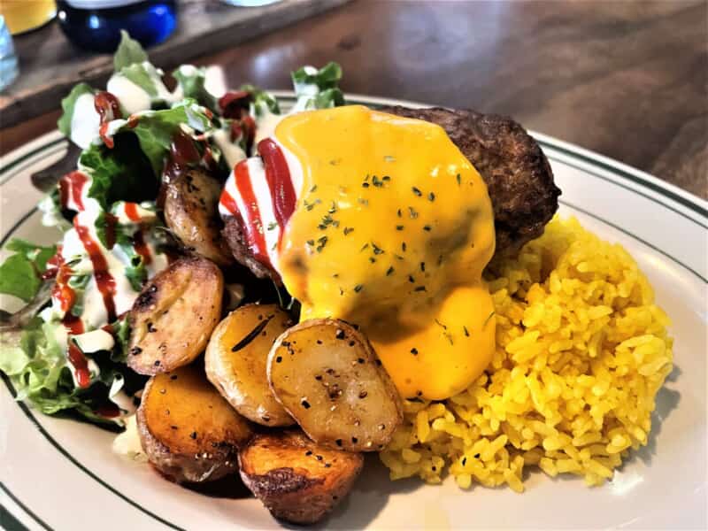【NEW!!】チーズハンバーグオーバーライスCheeseHamburgOverRice｜世田谷でテイクアウト・デリバリーならALOHABABY & SETAGAYA kodo’s